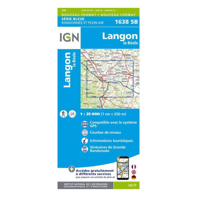Carte 1638SB Langon / La Réole