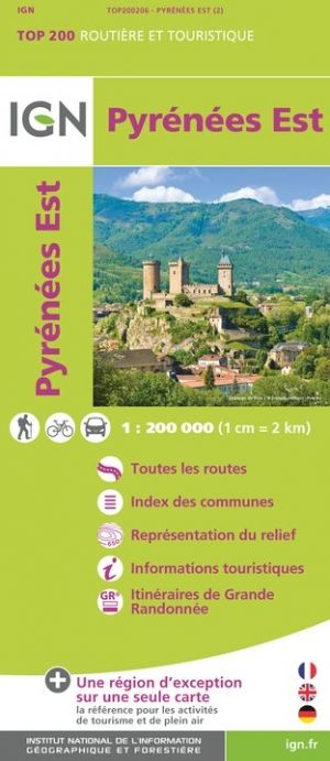Carte Pyrénées Est
