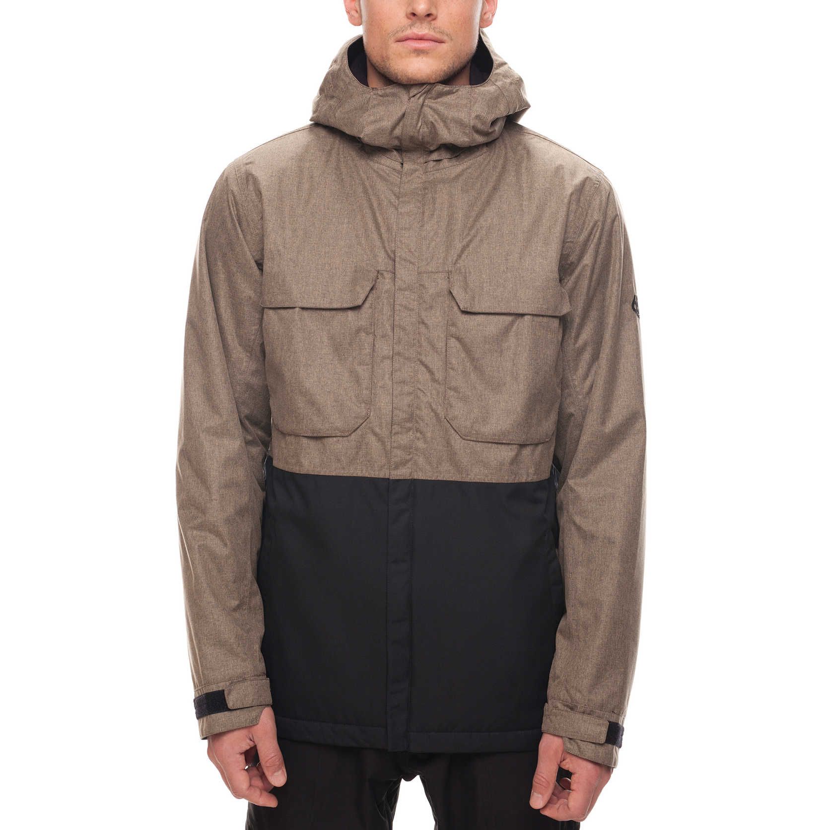 Veste de snowboard Moniker Insulated Jacket – Khaki Melange Color Block