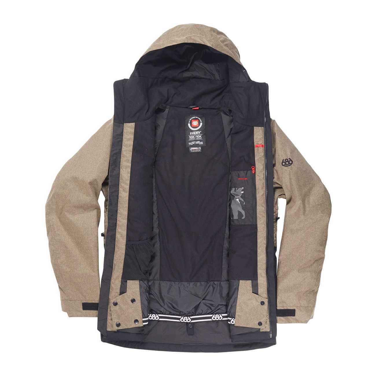 Veste de snowboard Moniker Insulated Jacket – Khaki Melange Color Block