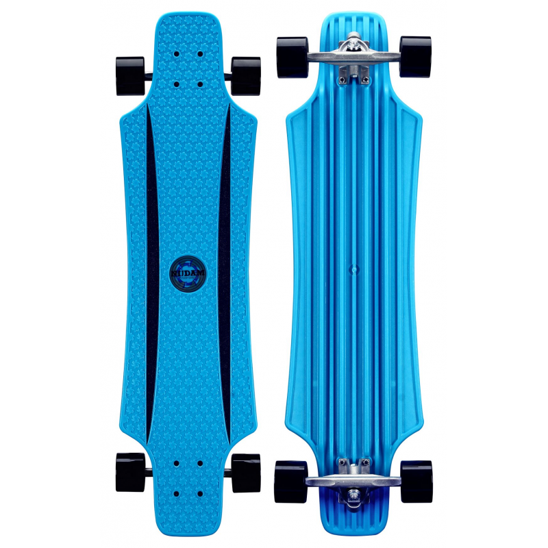Longboard Plastique Flexible 36" Bleu