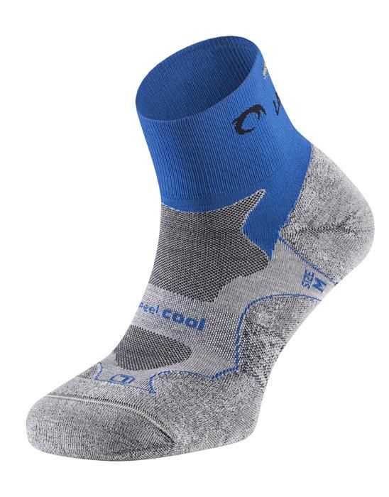 Chaussettes Distance -Ice grey Royal blue