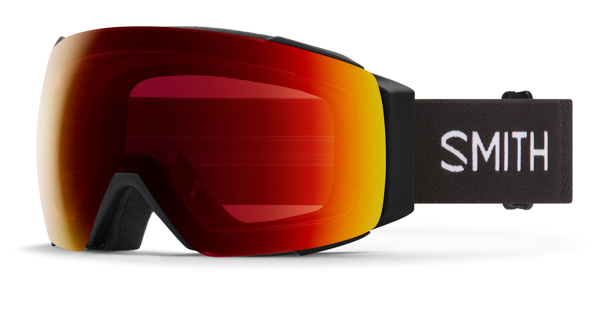 Masque de Ski I/O Mag - Black - Chromapop Sun Red Mirror + Chromapop Storm Yellow Flash