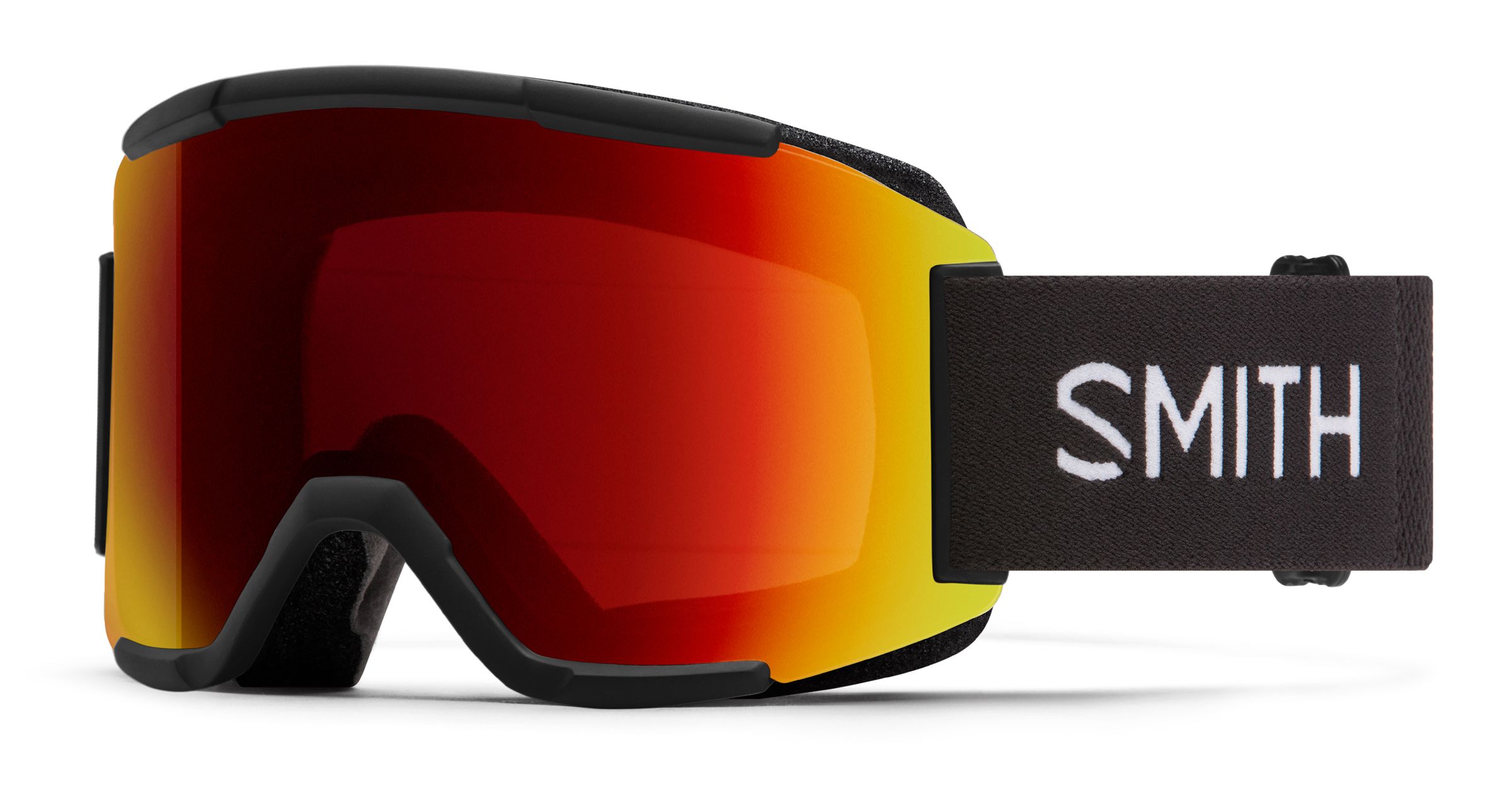  Masque de Ski Squad - Black - Chromapop Sun Red Mirror + Yellow