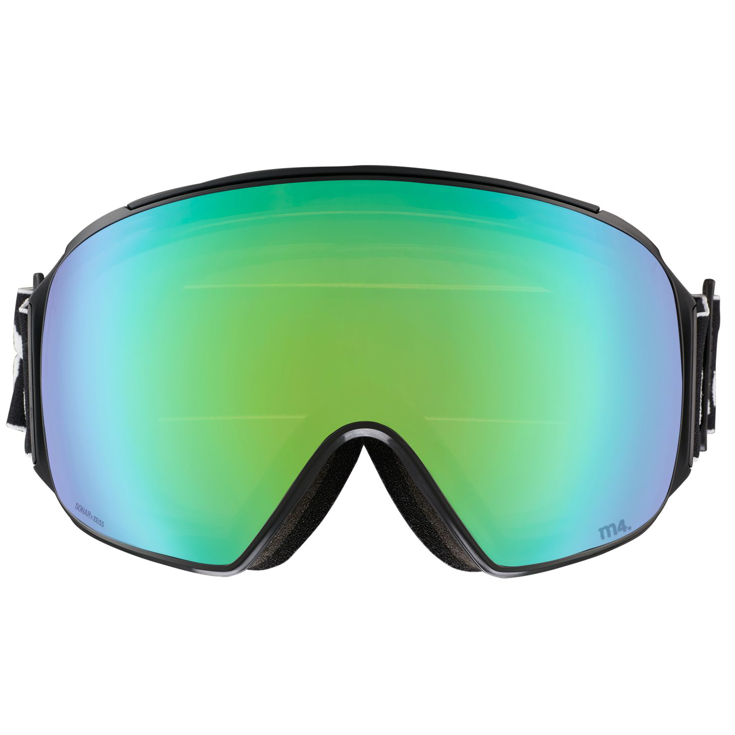 Masque de Ski M4 MFI Toric - Black - Sonar Green + Sonar Infrared Blue