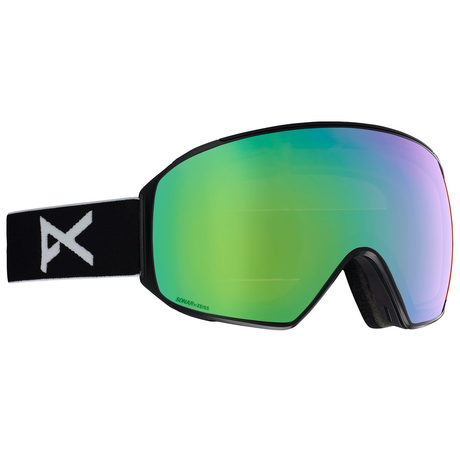 Masque de Ski M4 MFI Toric - Black - Sonar Green + Sonar Infrared Blue