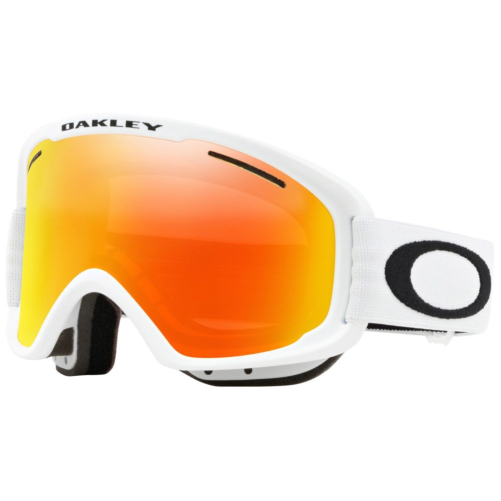 Masque de Ski O Frame 2.0 Pro XM - Matte White - Fire Iridium (Cat.3) + Persimmon (Cat.1)