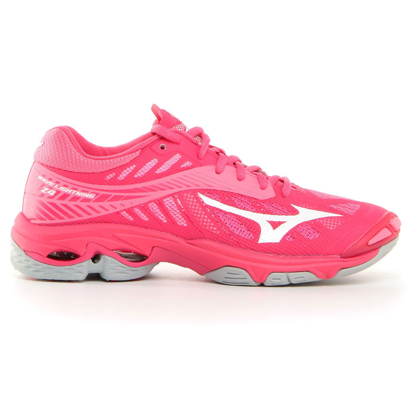 Gepensioneerde lade naar voren gebracht Chaussures Volley-Ball Femme Wave Lightning Z4 - Azalea/White/Camellia Rose  MIZUNO - Sports Aventure