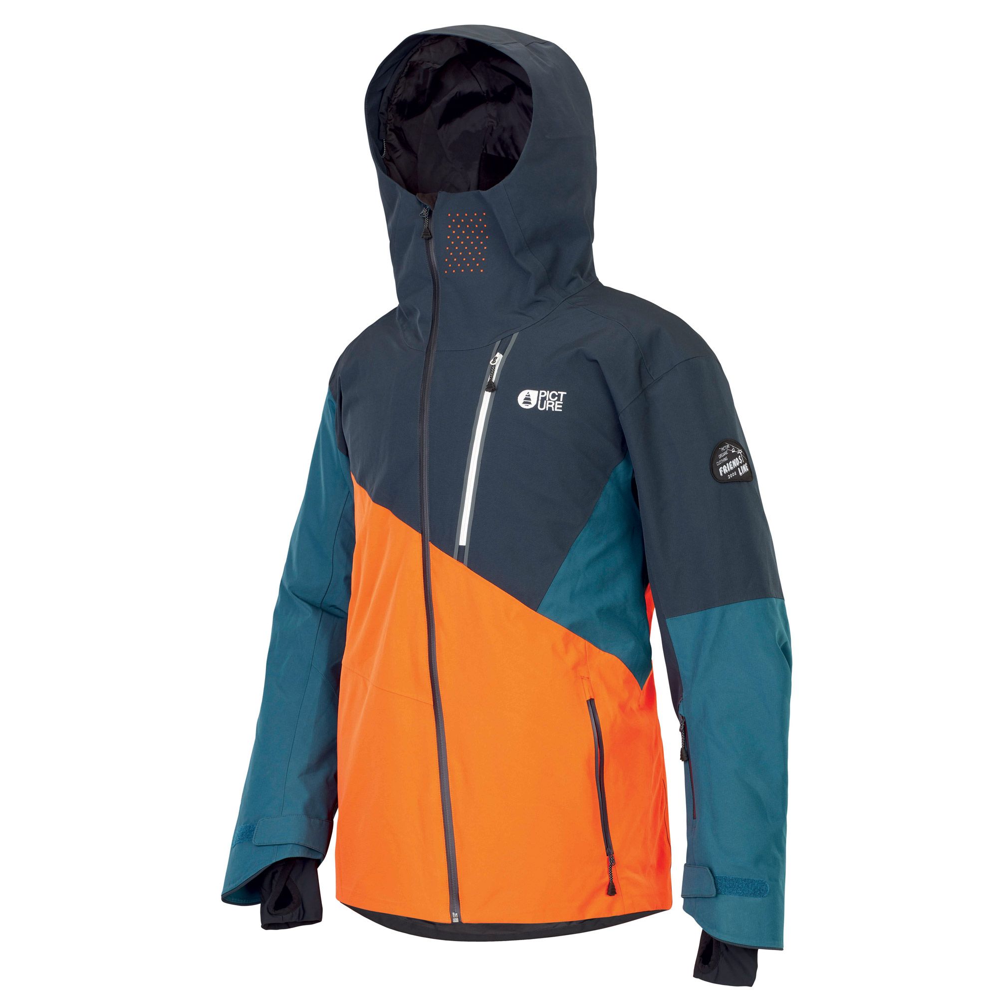 Veste de Ski Alpin Jacket - Orange Dark BLue