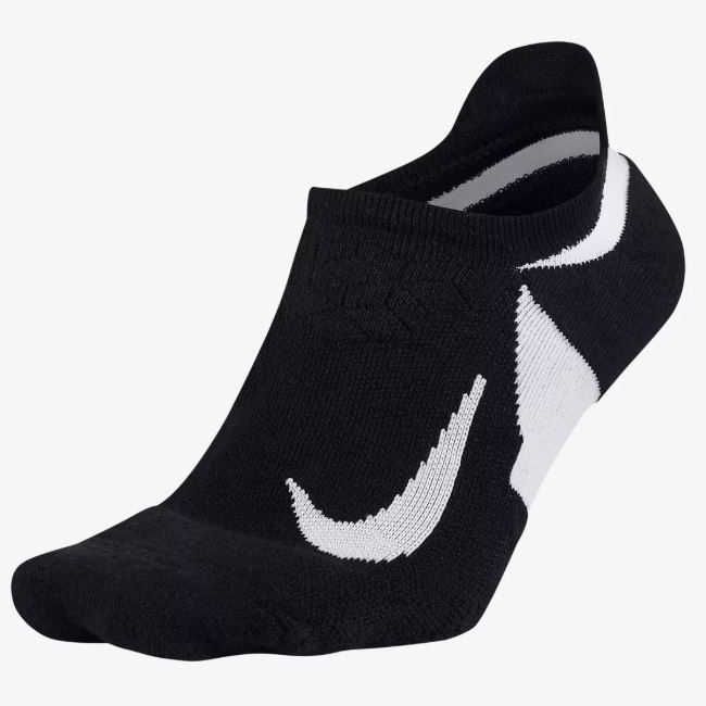 Chaussettes de sport Nike Elite Cushioned No-Show - Noir/Blanc