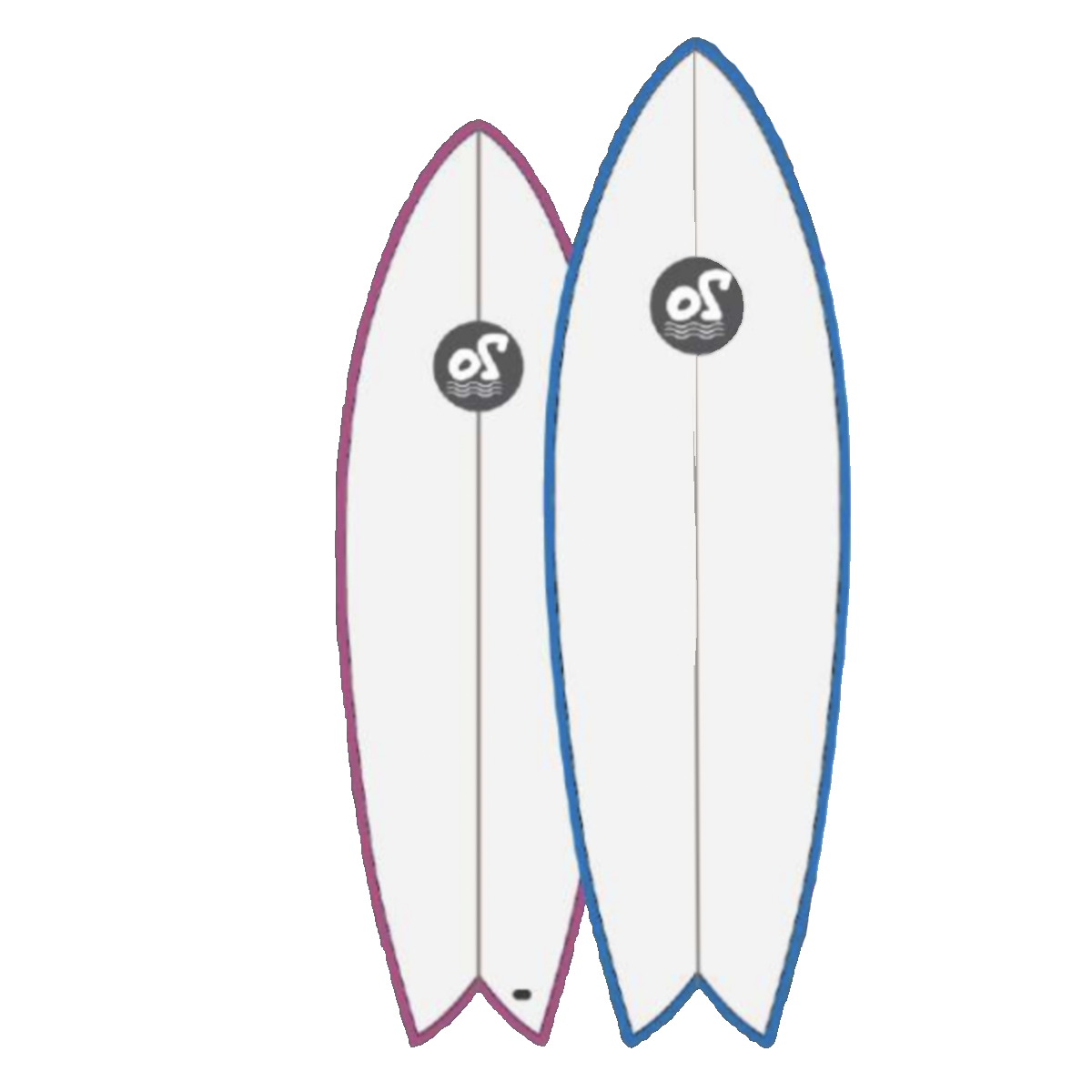 Planche de surf Top Dog - Fish
