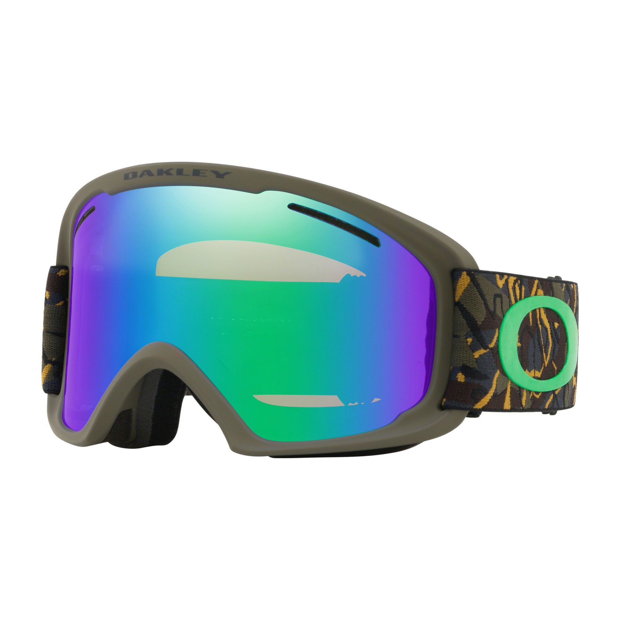 Masque de Ski O-frames 2.0 XL - Camo Vine Jungle - Prizm Jade Iridium + Persimmon