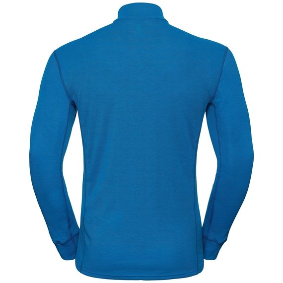 T-shirt ML 1/2 zip Active Warm homme directoire blue