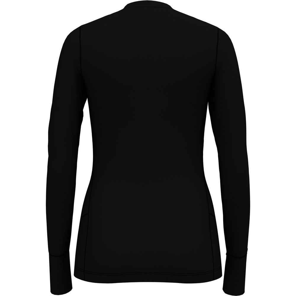 T-shirt Manches Longues Natural 100% Merino Warm Femme - Noir