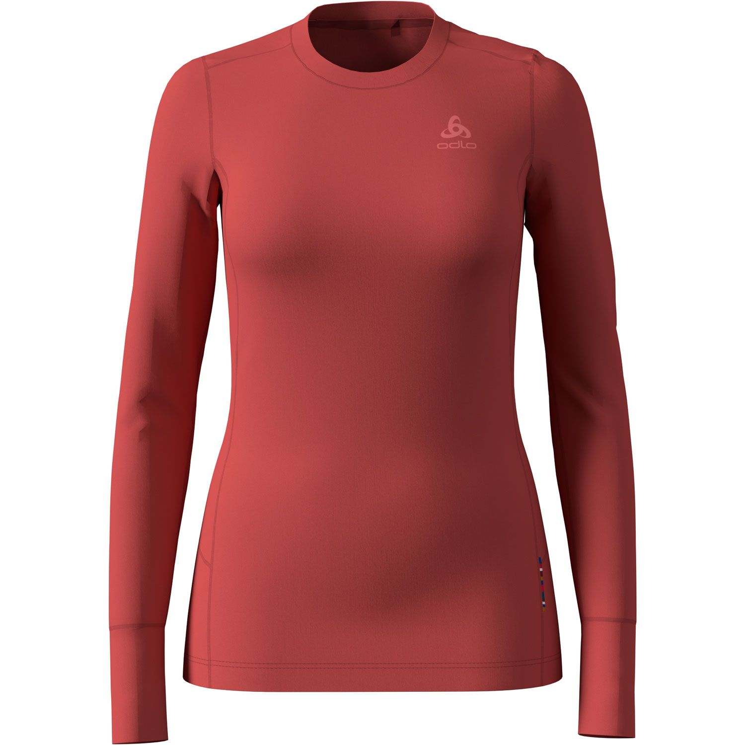 T-shirt Manches Longues Natural 100% Merino Warm - Rouge