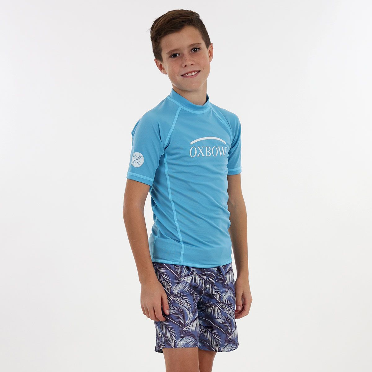 Lycra - Tee Shirt de Surf Jetel - Bleu Fluo