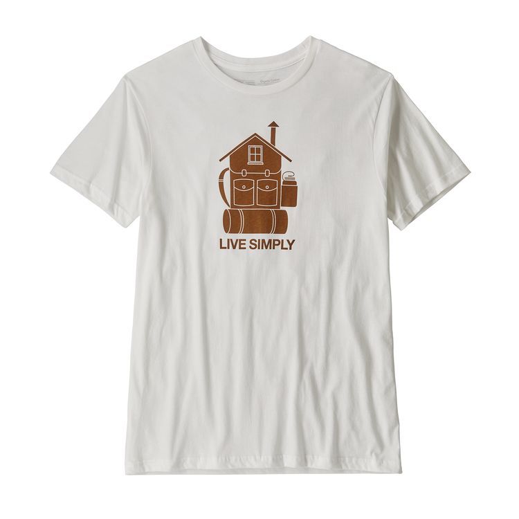 T-shirt Men's Live Simply Home Organic Cotton T-Shirt - Blanc