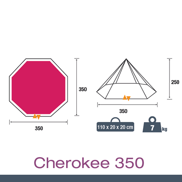 Tente Tipi Cherokee 350