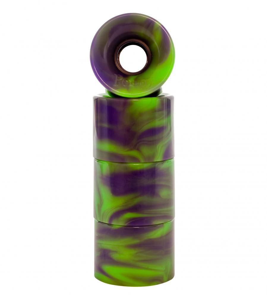 Pack de Roue pour Skateboard Penny - Purple Green 59mm