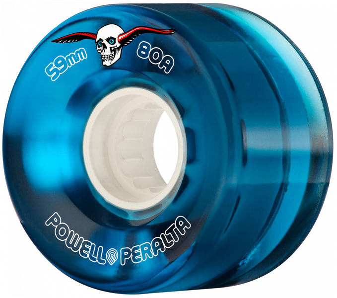 Roues de skateboard 59MM Clear 80A Blue