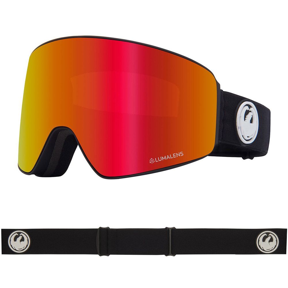 Masque de Ski PXV - Black - Lumalens Red Ionized + Lumalens Rose Lens
