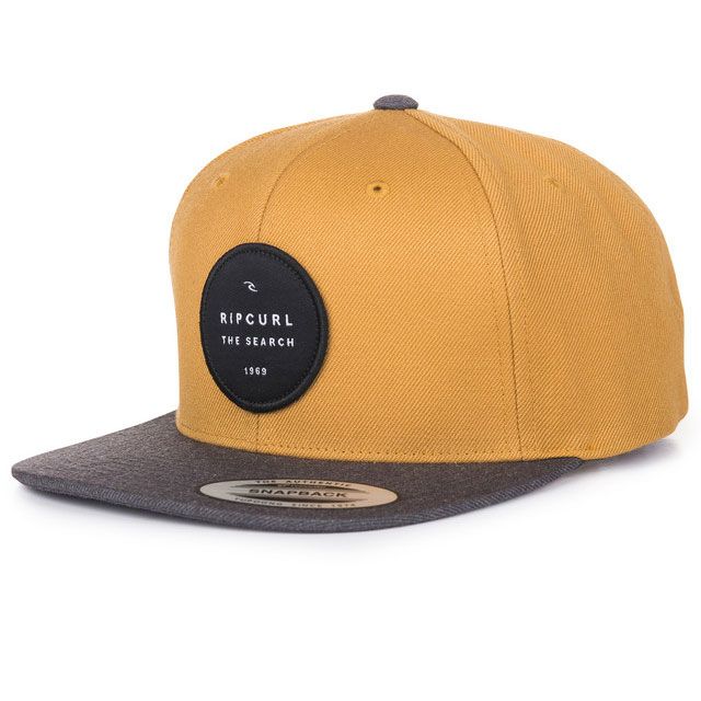 Casquette Valley Badge Snap Back - Jaune Vintage Yellow