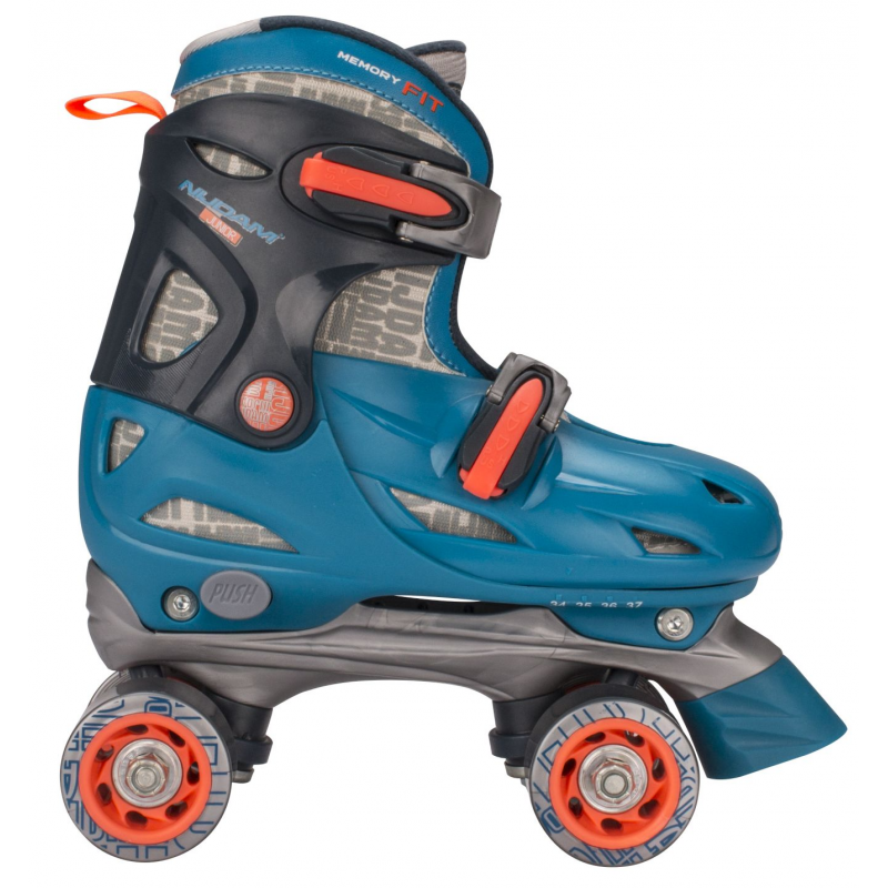 Rollers Quad - Enfant Turquoise/orange/gris