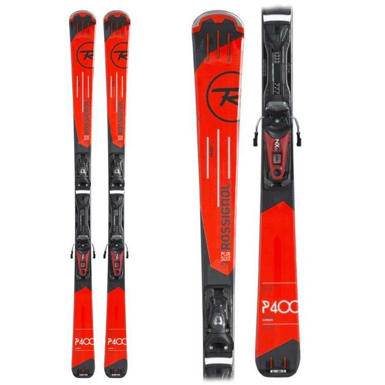Ski Test Pursuit 400 Carbon FluidX+ Fixations NX 11 Fluid 2017 black/red
