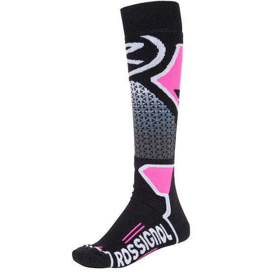 Chaussettes W WOOL & SILK - Fluo Pink