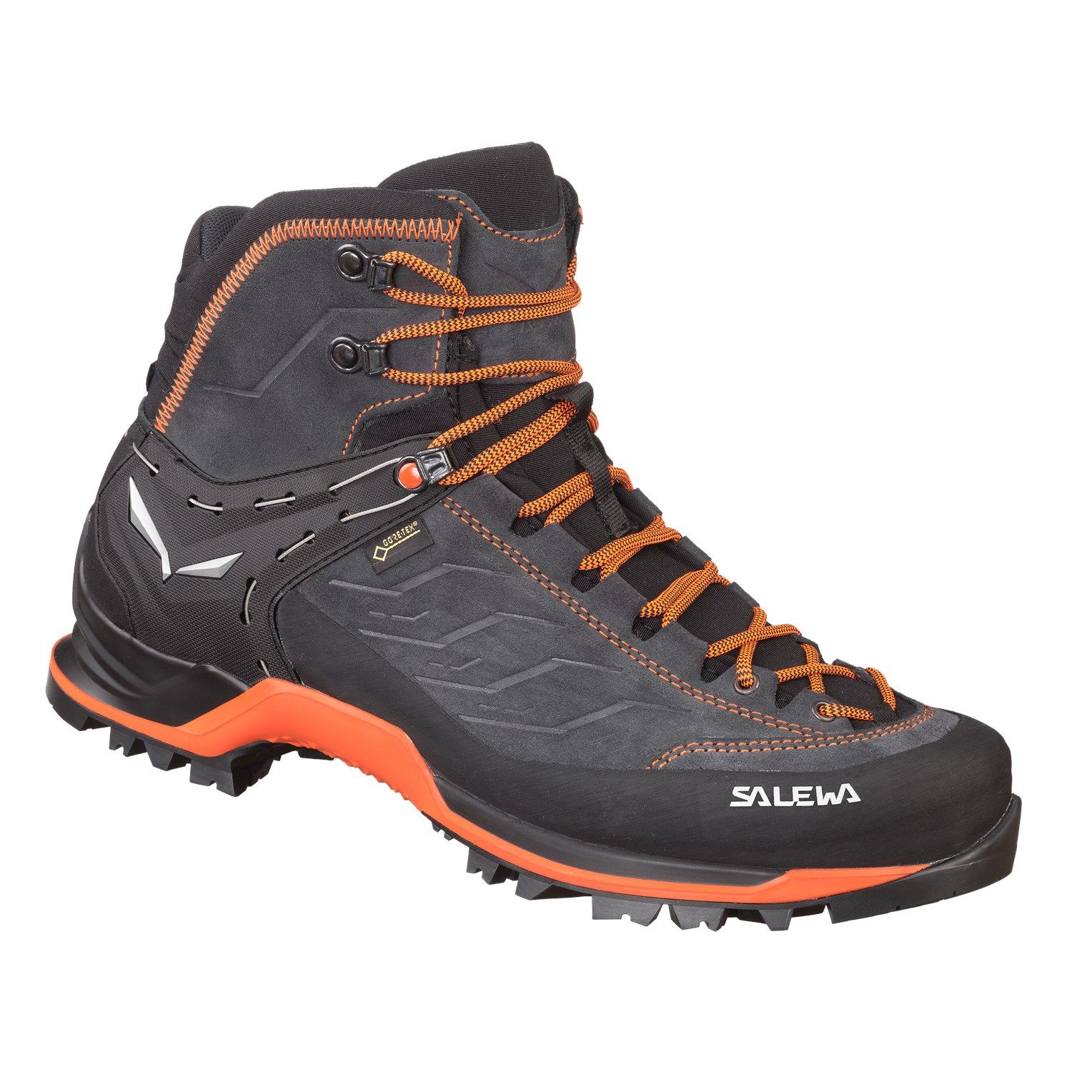 Chaussure de randonnée M's Mountain Trainer Mid GTX - Asphalt / Fluo Orange