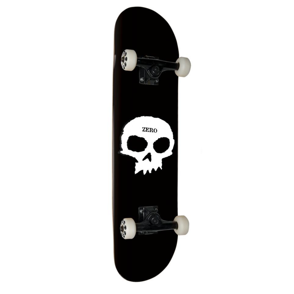 Skateboard Complet Single Skull 8.0 - Black