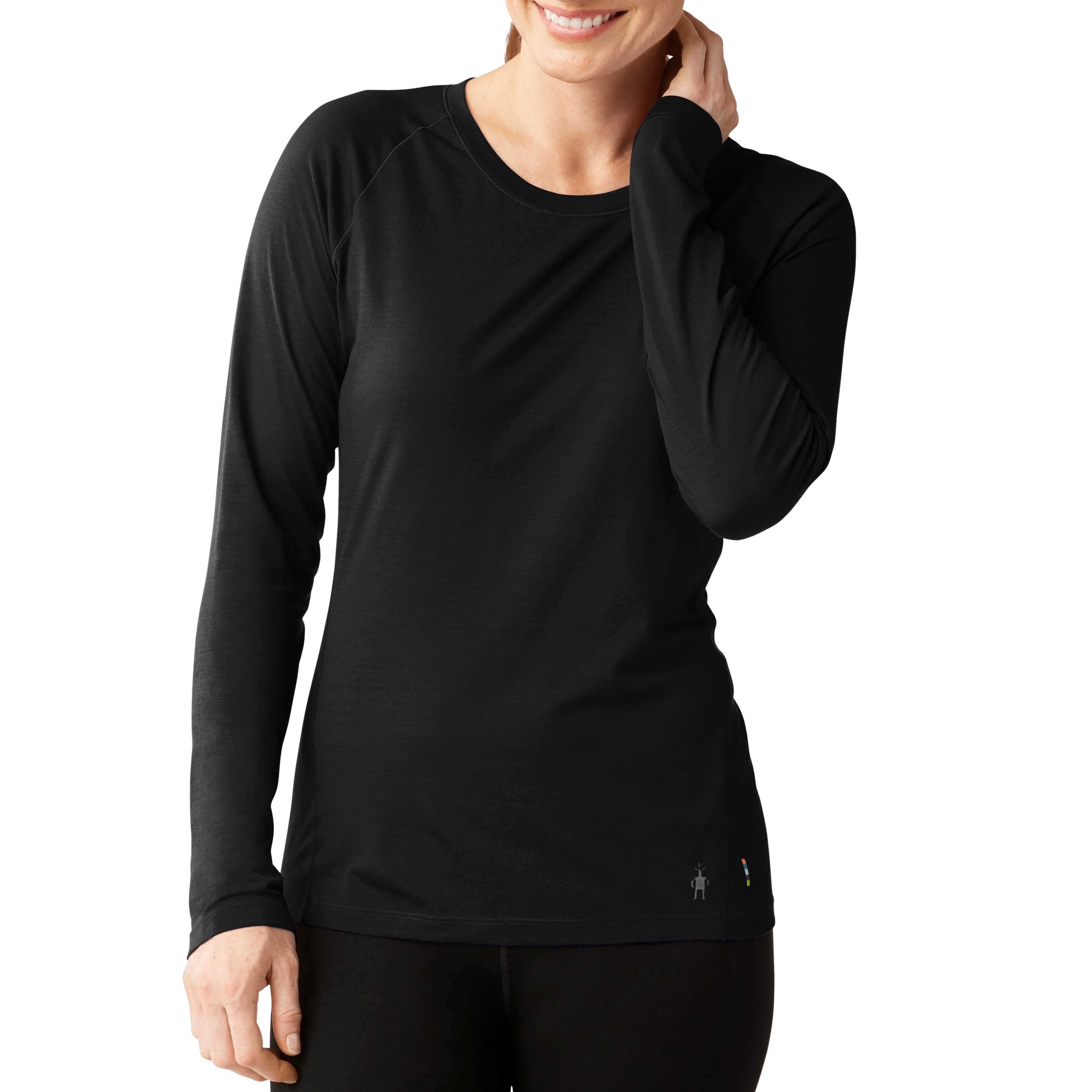 T-shirt Women's Merino 150 Base Layer Long Sleeve - Noir