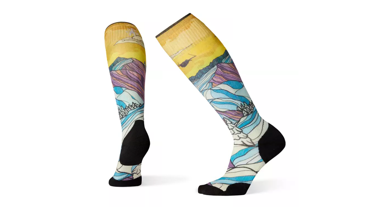 Chaussettes Women's PhD Ski Light Elite - Afterglow Print Socks