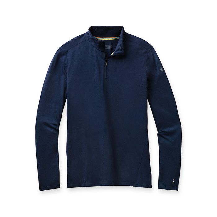 Tee Shirt Thermique de randonnée Merino 150 Baselayer 1/4 Zip - Indigo Blue