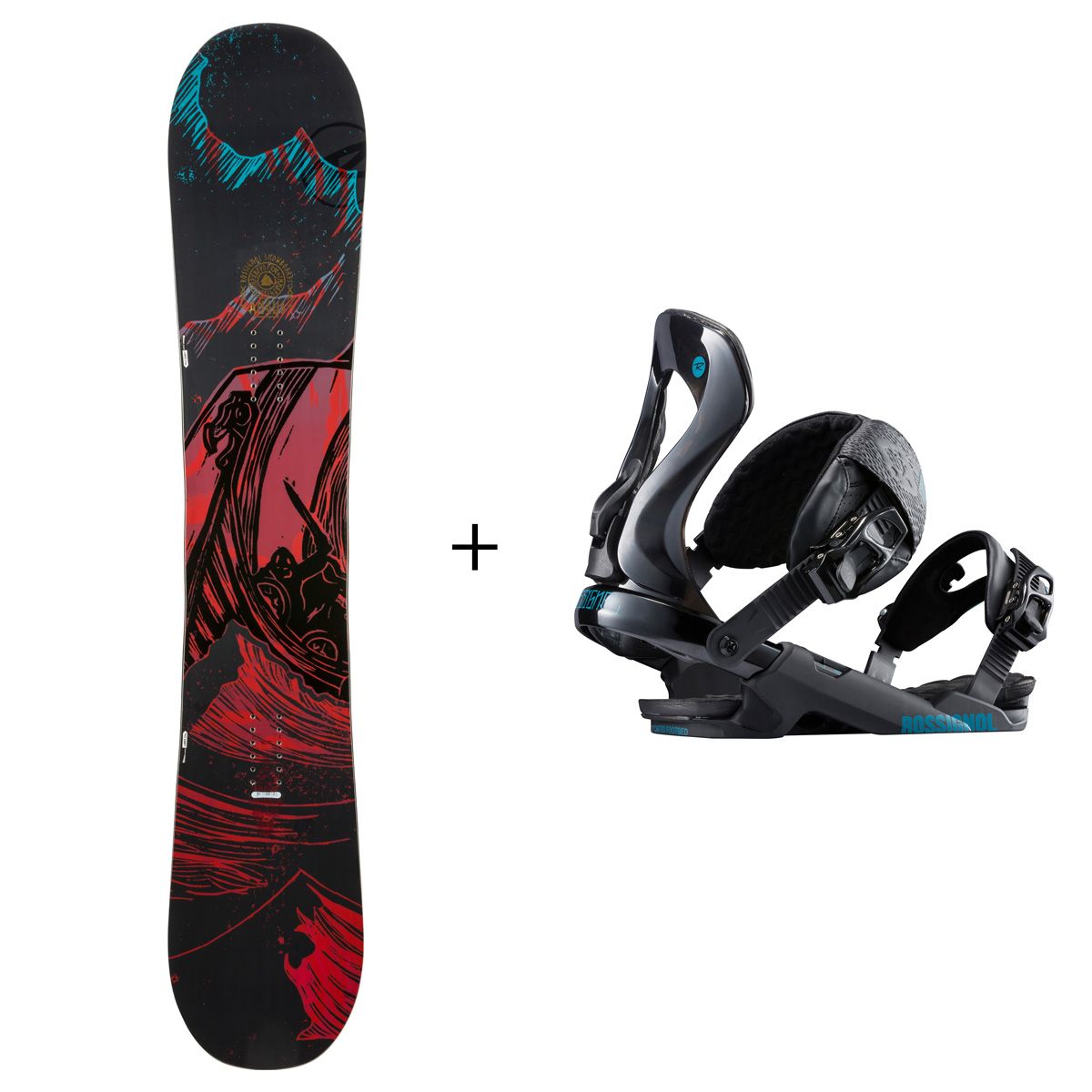 Pack Snowboard Rossignol ANGUS + Fixation COBRA BLACK  M/L
