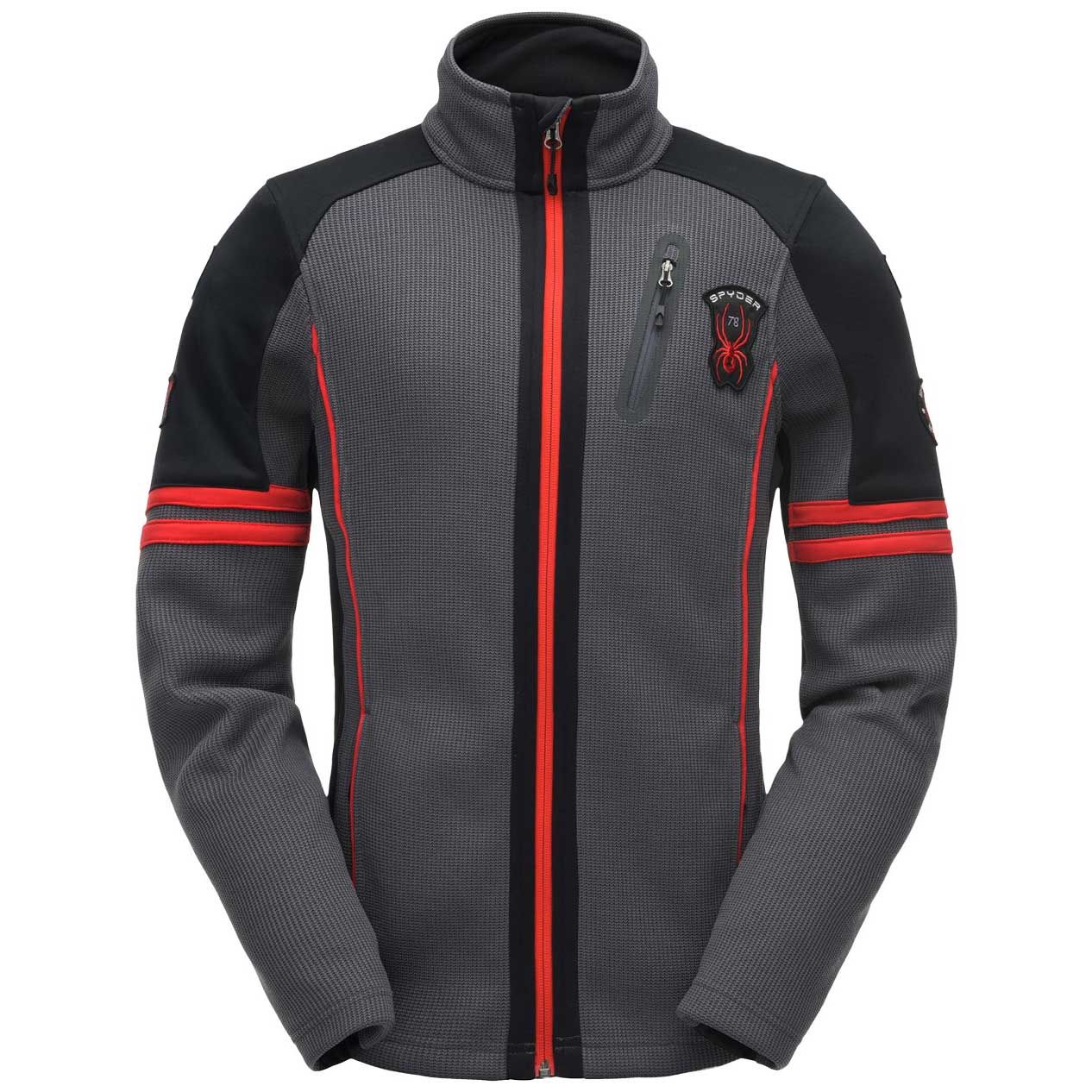 M Wengen FZ Stryke Jacket - Polar Black Red