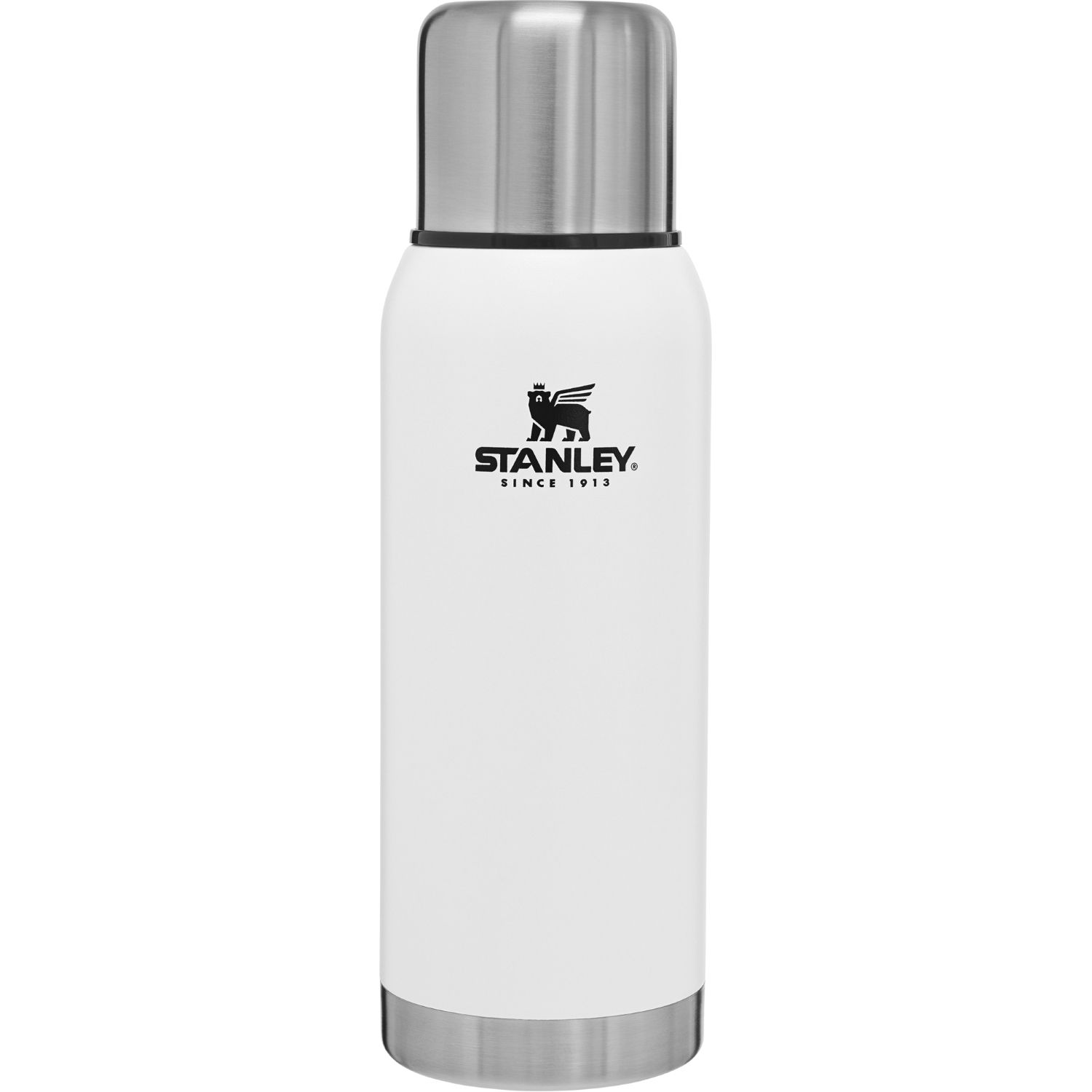 Bouteille Isotherme Aventure 1 litre - Blanc