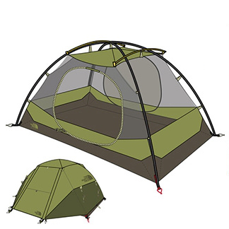 Tente de Randonnée StormBreak 2 - Scallion Green