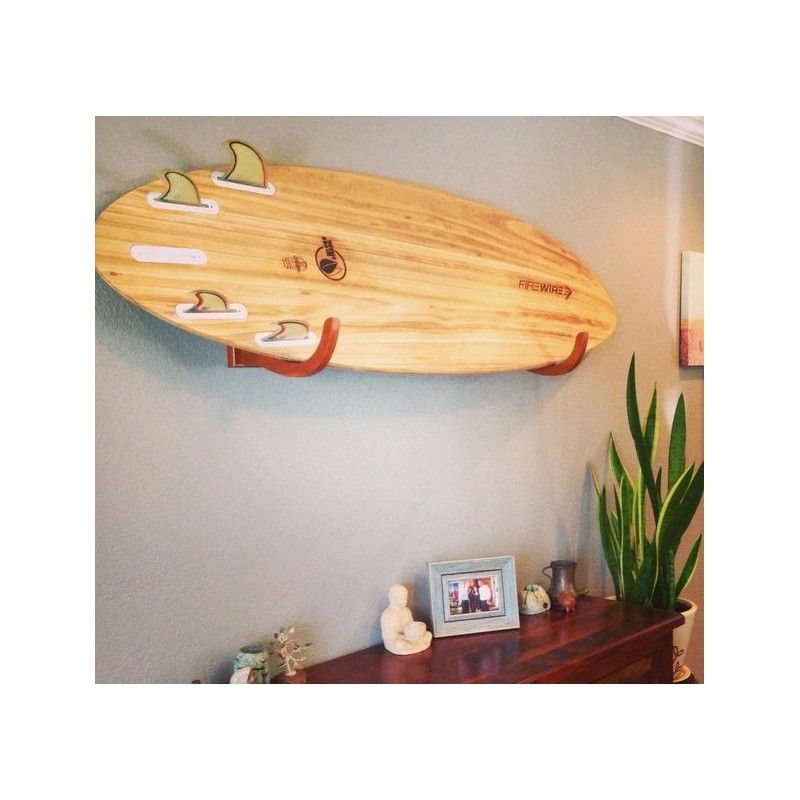 Support mural pour surf SINGLE RACK BAMBOO