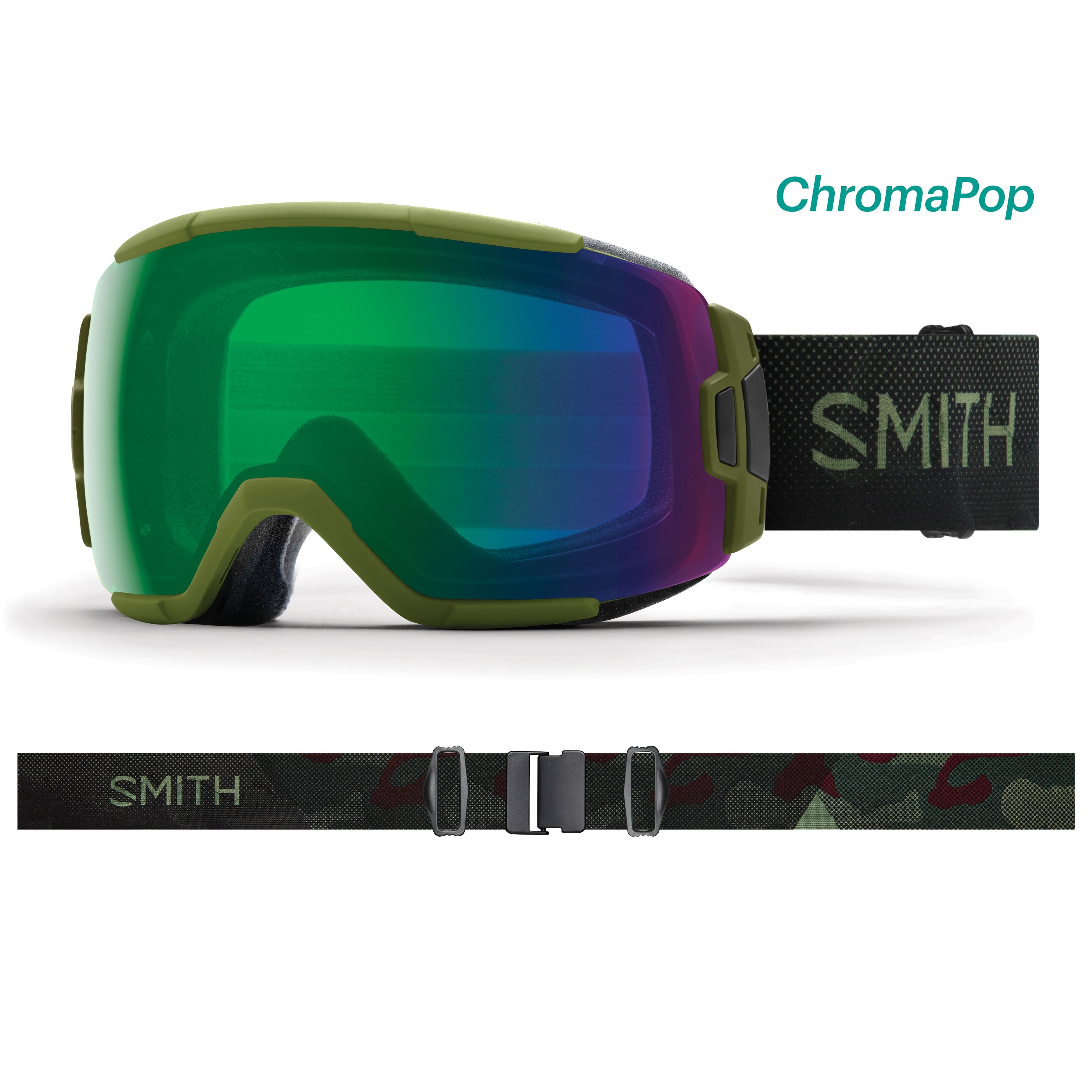 Masque de Ski Vice - Moss Surplus - ChromaPop Everyday Green Mirror