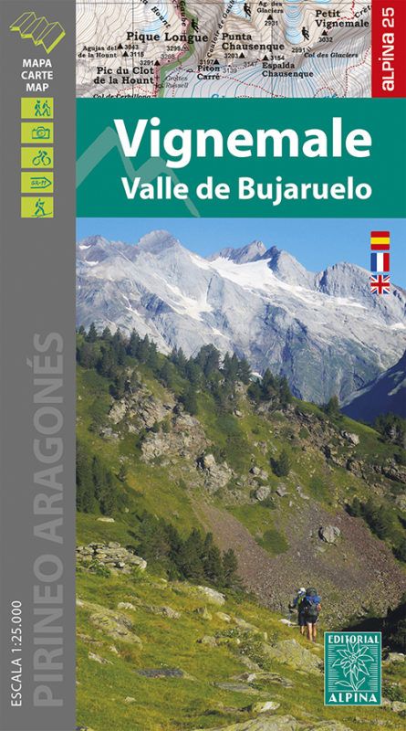 Carte de randonnée Vignemale - Valle de Bujaruelo