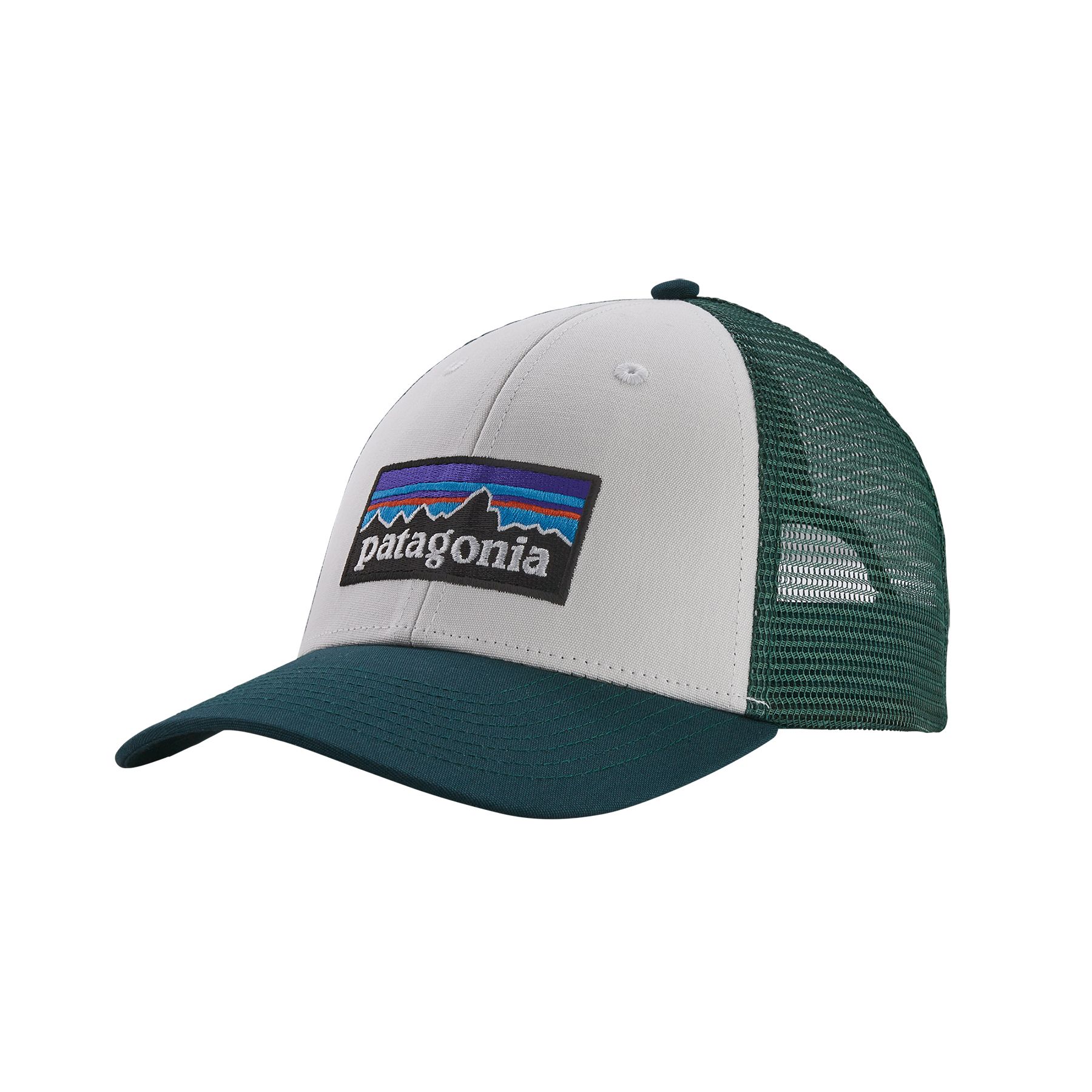 Casquette P-6 Logo Trucker Hat - White with Piki Green