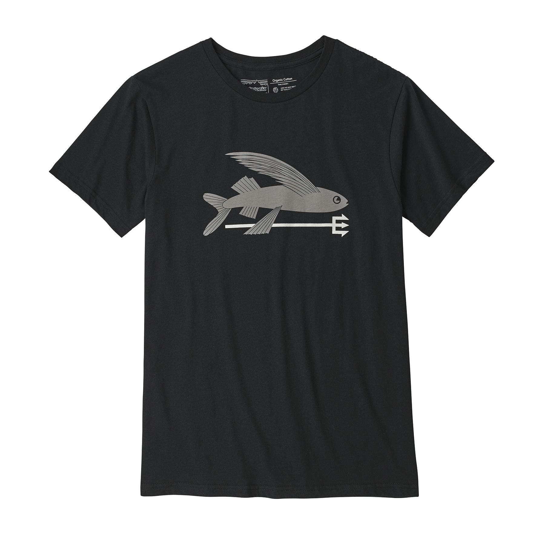 Tee-Shirt M's Flying Fish Organic - BLK