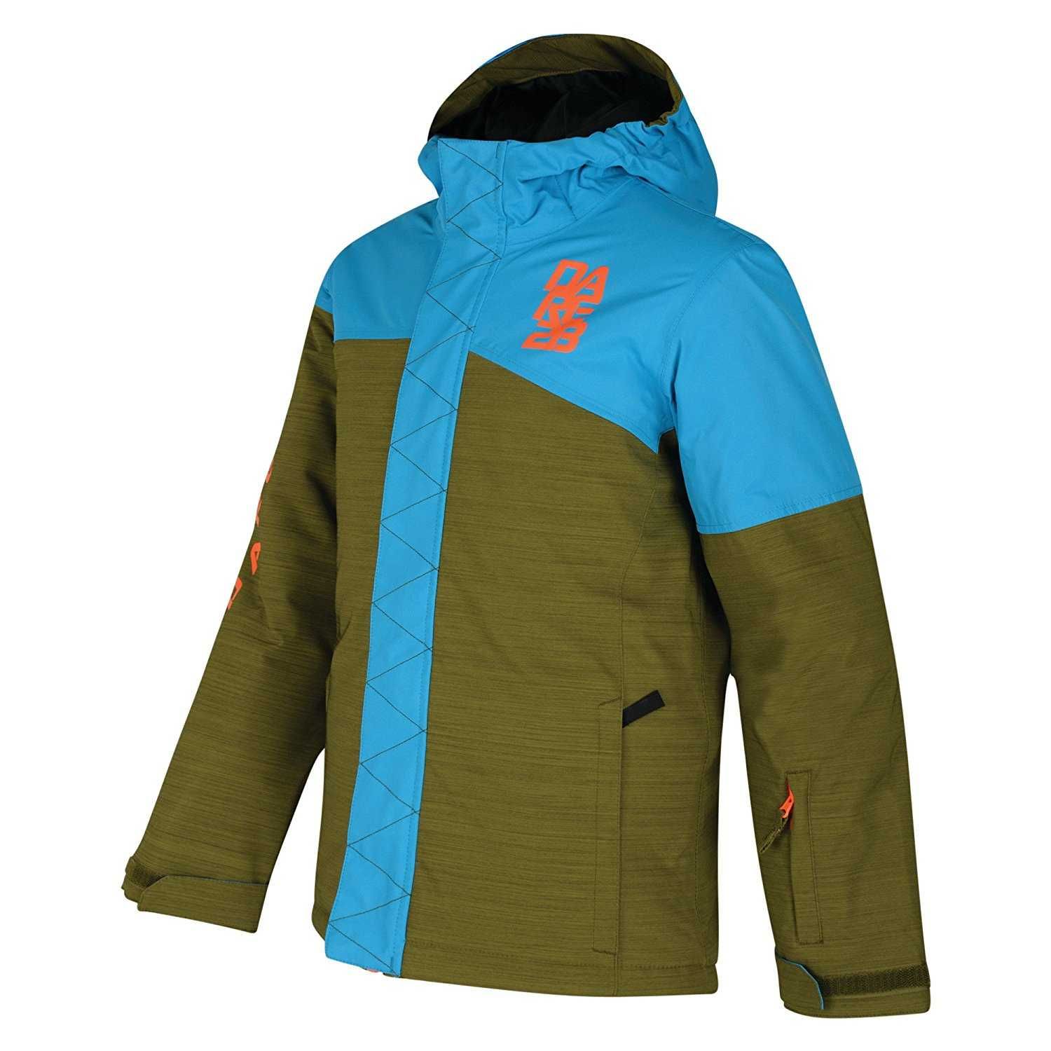 Veste de Ski Wiseguy Jacket - Cardamom Green Texture/ Fluro Blue 1