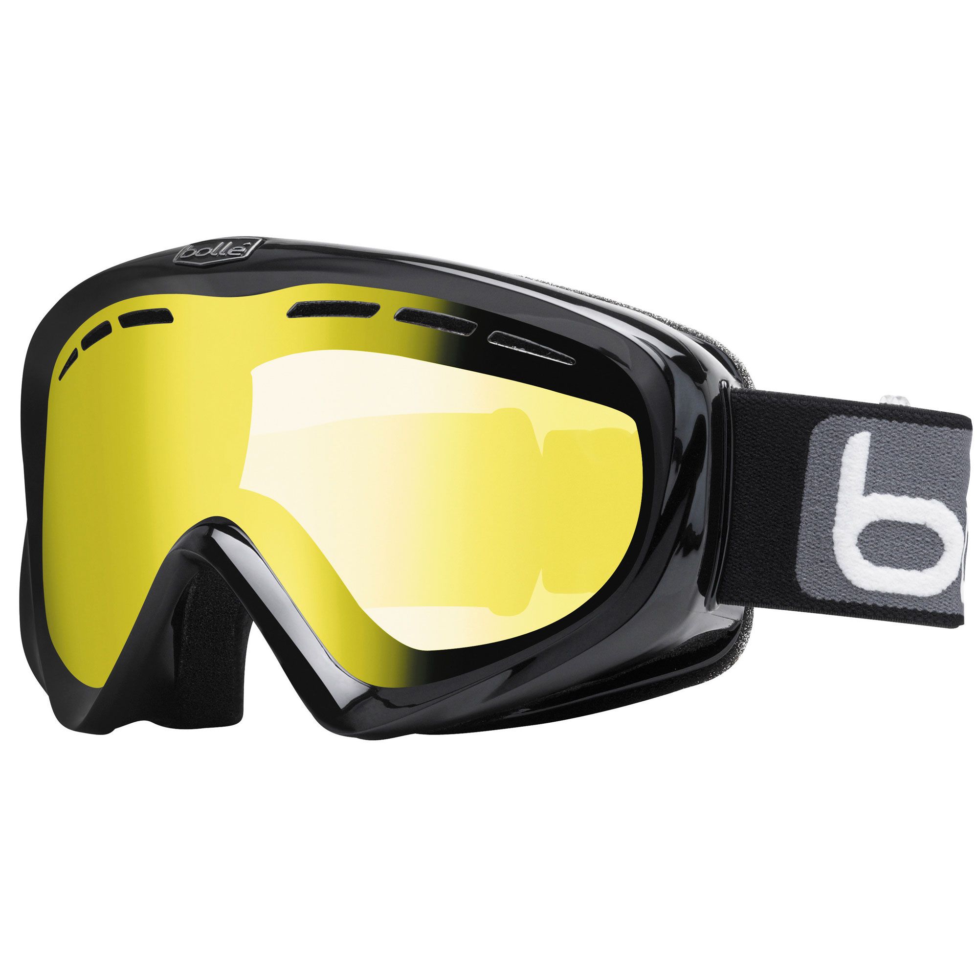 Masque de Ski Y6 OTG - Shiny Black - Lemon - Cat.1