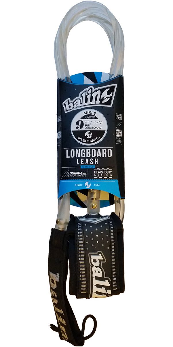 Leash de surf longboard cheville 7.4mm
