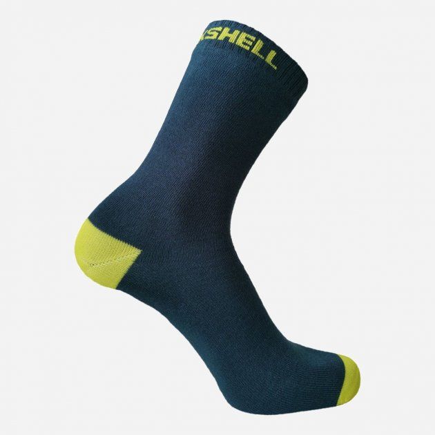 Chaussette Ultra Thin Crew Socks -  Navy Lime Yellow