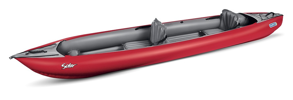 Kayak Gonflable Solar 2 places - Rouge