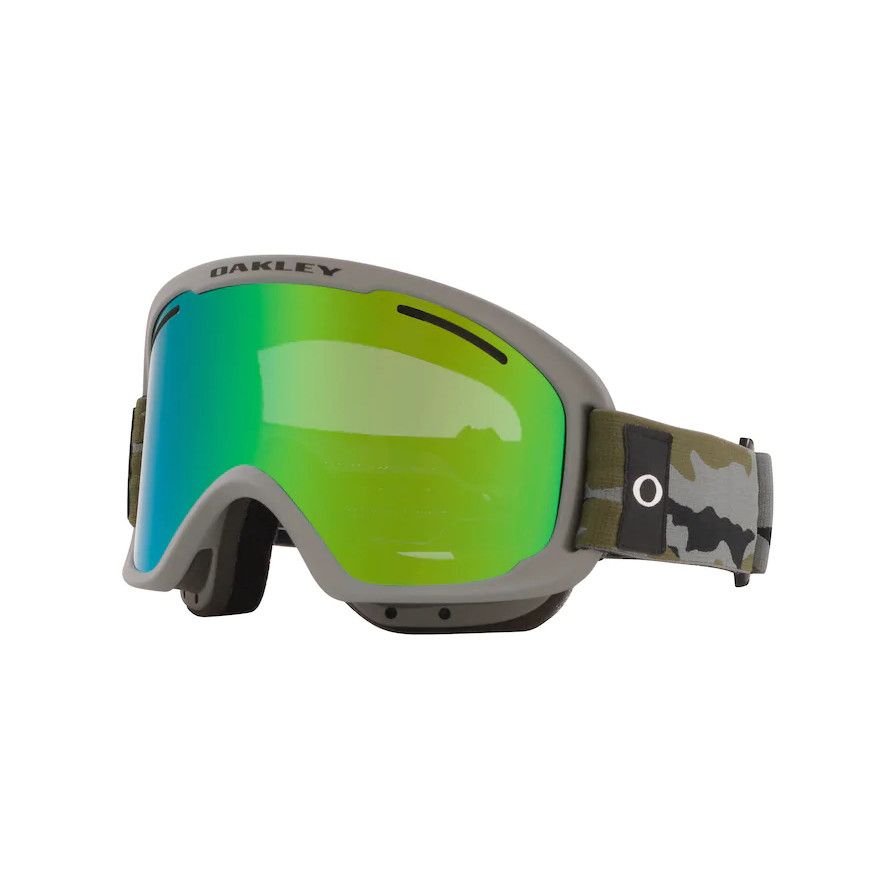 Masque de Ski O Frame 2.0 Pro XM - Grey Brush Camo - Jade Iridium + Persimmon