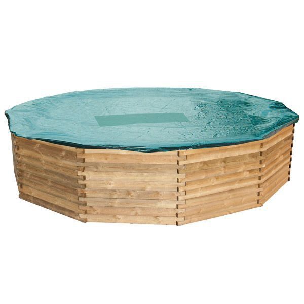 Bâche d'hiver pour piscine bois ronde 4,3 m Béluga ou Eden Roc